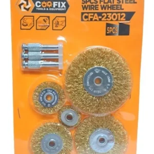 COOFIX JUEGO DE CEPILLOS CIRCULARES DE ACERO 5PZA 1/4 CFA-23011