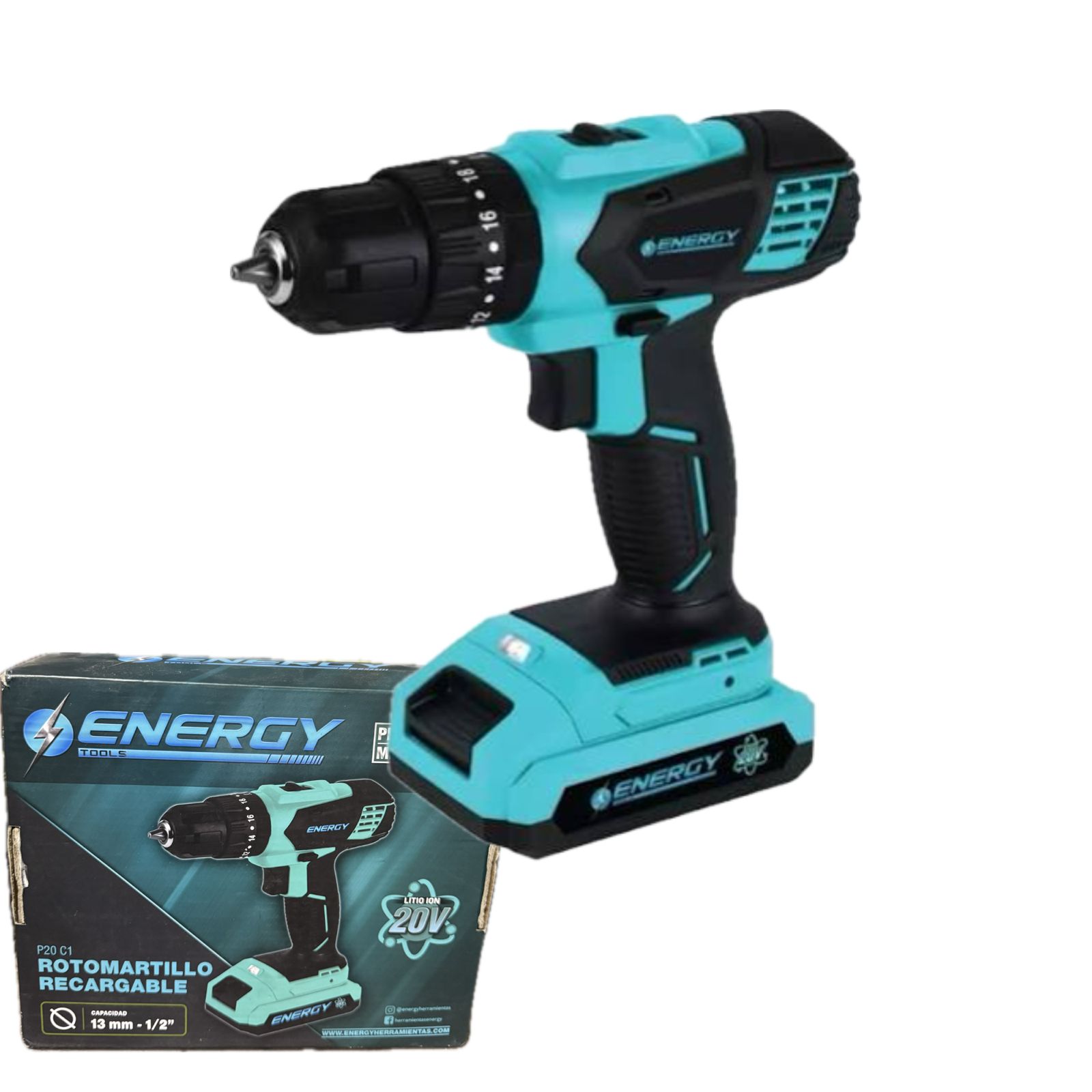 ENERGY ATORNILLADOR RECARGABLE 13MM 20V