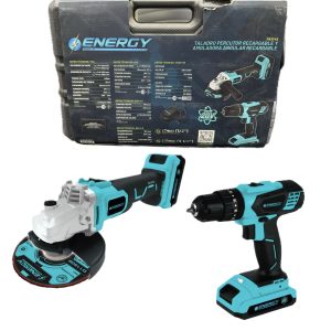 ENERGY TALADRO Y AMOLADORA A BATERIA 20V