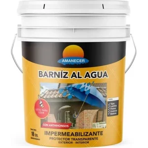 AMANECER BARNIZ AL AGUA TRANSPARENTE 18LTS